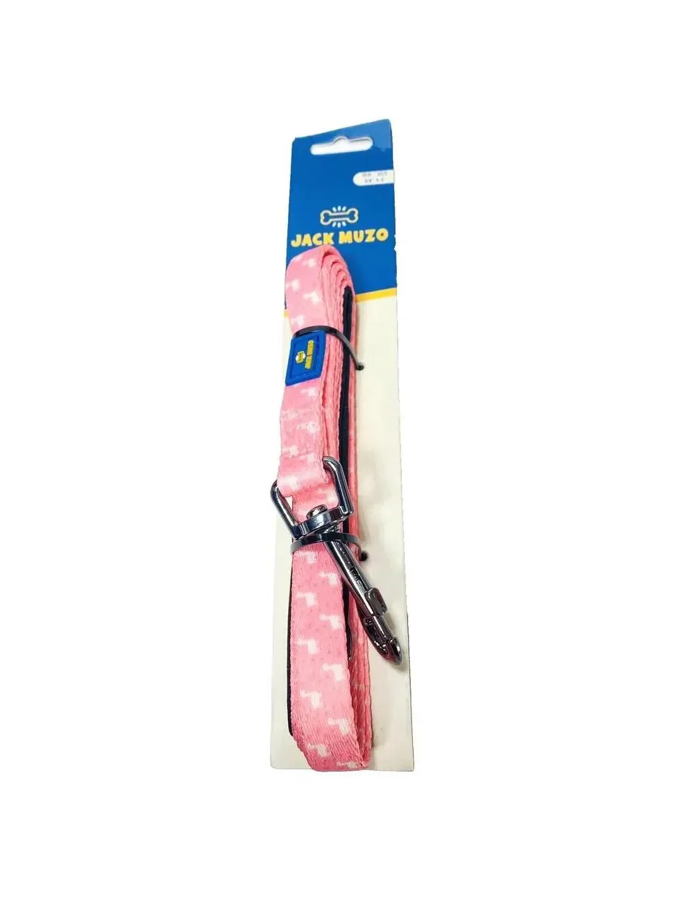 Pink Dog Leash 6 ft Long Padded Handle Heavy Duty D-Ring Jack Muzo Alpaca NEW xs